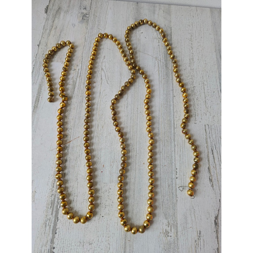 Vintage large gold 92 inch Mercury Garland glass tree Xmas